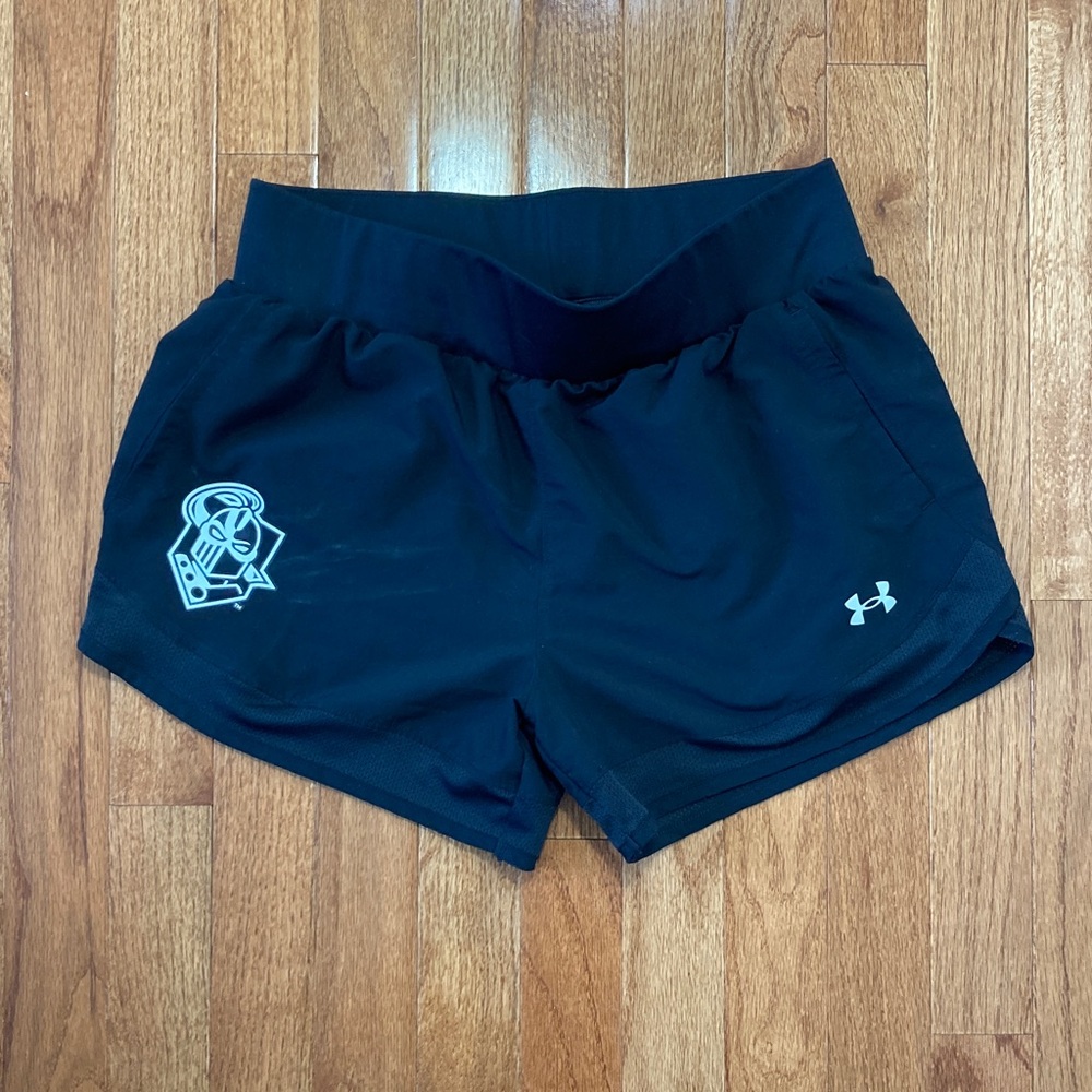 Under Armour Black Athletic Shorts Moisture-Wicking Performance